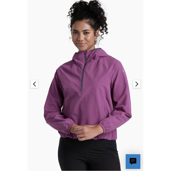 Kuhl Jackets & Blazers - Kuhl Wander 1/2 Zip Jacket Womens XL Wild Orchid Hooded Light Weight Outdoor